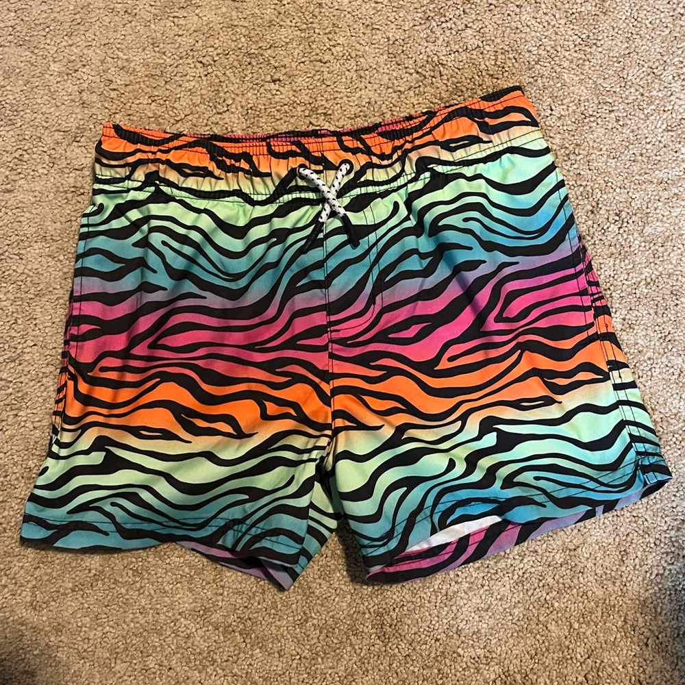 Art Class Zebra Patterned Shorts - Pink and Black